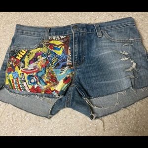 GAP jean shorts customized